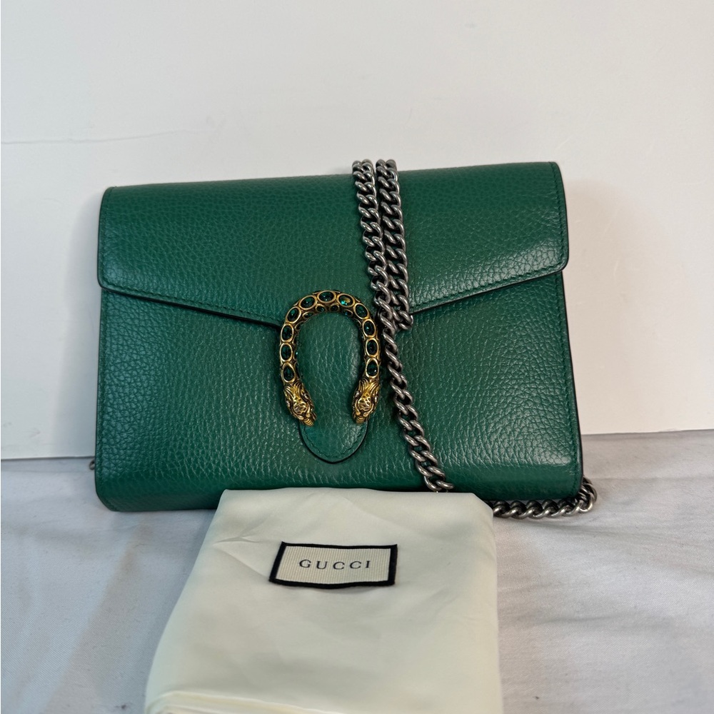 Gucci Dionysus Leather Shoulder Crossbody WOC